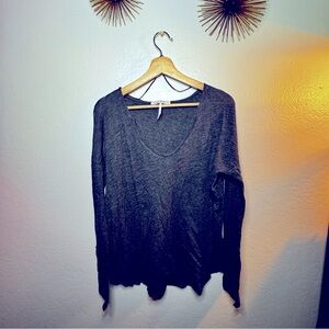NWOT Free People scoop neck long sleeve t - shirt